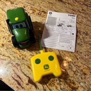 John Deere Green and Yellow Toy Tractor with Remote